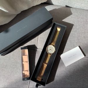 Marc Bale Rose Gold Mesh Watch